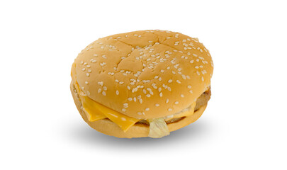 Hamburger isolated on white background