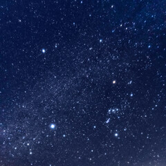 オリオン座と冬の大三角