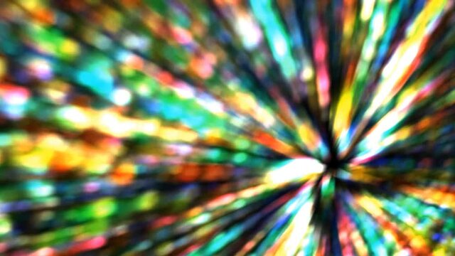 abstract star burst simulation million  blur rainbow light in massive gravity giantic black hole