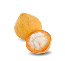 Santol isolated on white background