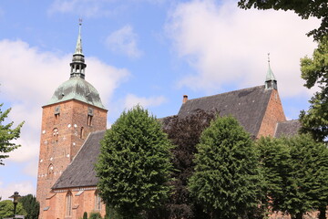 Blick auf die Kirche im Zentrum von Burg auf Fehmarn