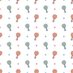 Fototapeta premium baby toy seamless pattern background