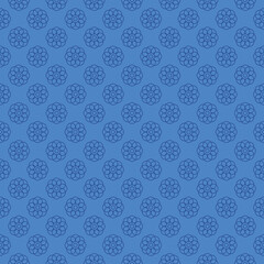 Fototapeta na wymiar blue flowers pattern