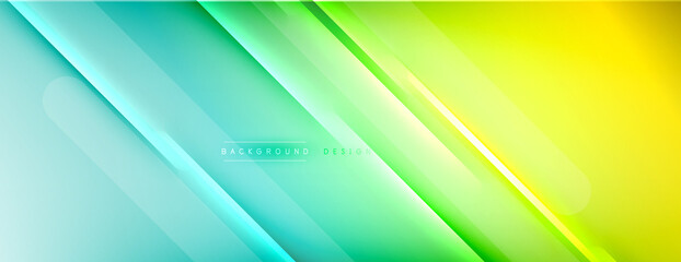 Abstract background - lines composition created with lights and shadows. Technology or business digital template. Trendy simple fluid color gradient abstract background with dynamic
