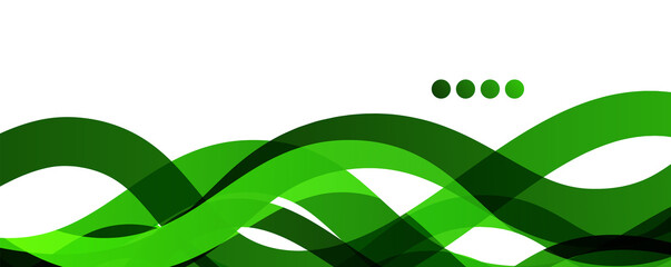 Abstract background - transparent overlapping wavy lines on white pattern. Vector Illustration For Wallpaper, Banner, Background, Landing Page