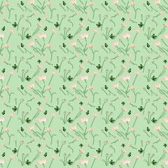 Fototapeta premium Pattern con fiori che sbocciano 