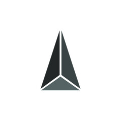 Fototapeta premium image of a triangle with the body cut into pieces