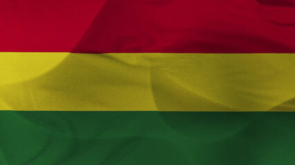 Close up 3d video 4k waving flag Bolivie