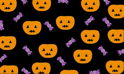 halloween seamless pattern
