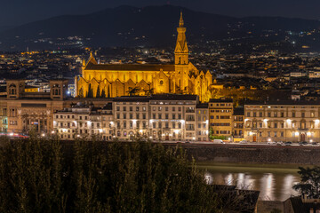 Fototapeta na wymiar Palazzo Vecchio by night
