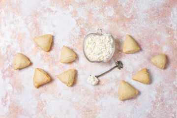 Homemade delicious cottage cheese cookies.