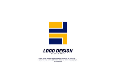 awesome stock abstract creative idea brand identity for  corporate business isolated logo designs template