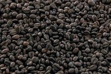 Roasted Brown Coffee Beans Background
