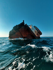 ship in the sea