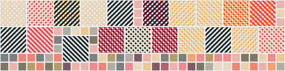 Abstract Geometric Pattern generative computational art illustration