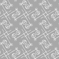 Scribble Seamless Pattern.