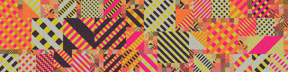 Abstract Geometric Pattern generative computational art illustration