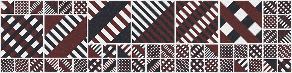 Fototapeta premium Abstract Geometric Pattern generative computational art illustration