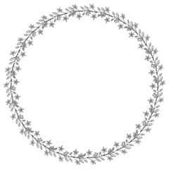 centaury frame border dd ww herb isol