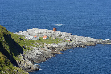 Vacated coastal settlement