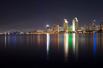 country skyline at night