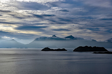 Coastal panorama in northern Norway