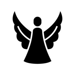 angel icon or logo isolated sign symbol vector illustration - high quality black style vector icons
