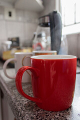 Cup of coffee on a table