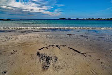 Sandy beach in northern Norway