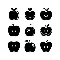 apple icon or logo isolated sign symbol vector illustration - high quality black style vector icons
