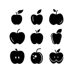 apple icon or logo isolated sign symbol vector illustration - high quality black style vector icons
