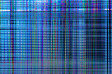 light abstract digital background: damaged screen matrix with interference of monitor and camera matrices