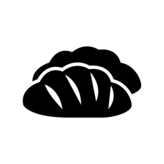 bread icon or logo isolated sign symbol vector illustration - high quality black style vector icons
