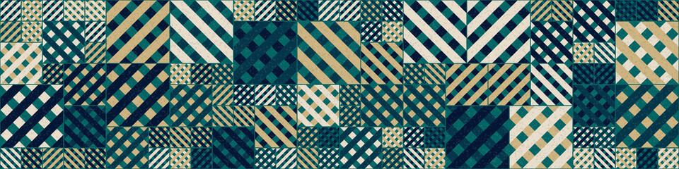 Abstract Geometric Pattern generative computational art illustration