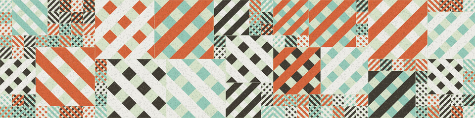 Abstract Geometric Pattern generative computational art illustration