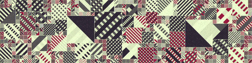 Fototapeta premium Abstract Geometric Pattern generative computational art illustration