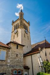Eglise Saint-Symphorien dans le village de Morestel