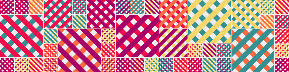 Abstract Geometric Pattern generative computational art illustration