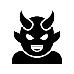 devil icon or logo isolated sign symbol vector illustration - high quality black style vector icons
