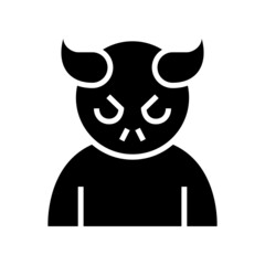 devil icon or logo isolated sign symbol vector illustration - high quality black style vector icons
