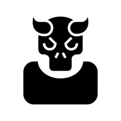 devil icon or logo isolated sign symbol vector illustration - high quality black style vector icons
