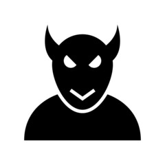 devil icon or logo isolated sign symbol vector illustration - high quality black style vector icons
