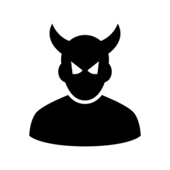 devil icon or logo isolated sign symbol vector illustration - high quality black style vector icons
