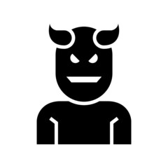 devil icon or logo isolated sign symbol vector illustration - high quality black style vector icons
