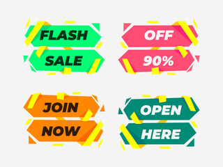Open now banner template, open now, advertising, promotion