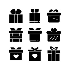 gift icon or logo isolated sign symbol vector illustration - high quality black style vector icons

