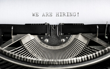 Typewriter - We are hiring