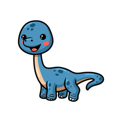 Cute little dinosaur cartoon posing