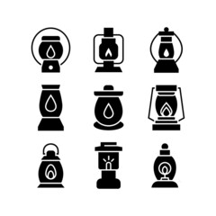 lantern icon or logo isolated sign symbol vector illustration - high quality black style vector icons
