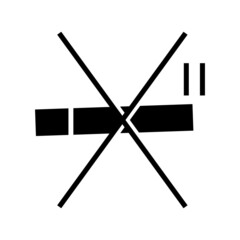 no smoking icon or logo isolated sign symbol vector illustration - high quality black style vector icons
